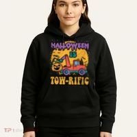 Tow Truck Pumpkin Halloween Costume Towing Hoodie thumb 5