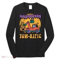 Tow Truck Pumpkin Halloween Costume Towing Long Sleeve Shirt thumb 0