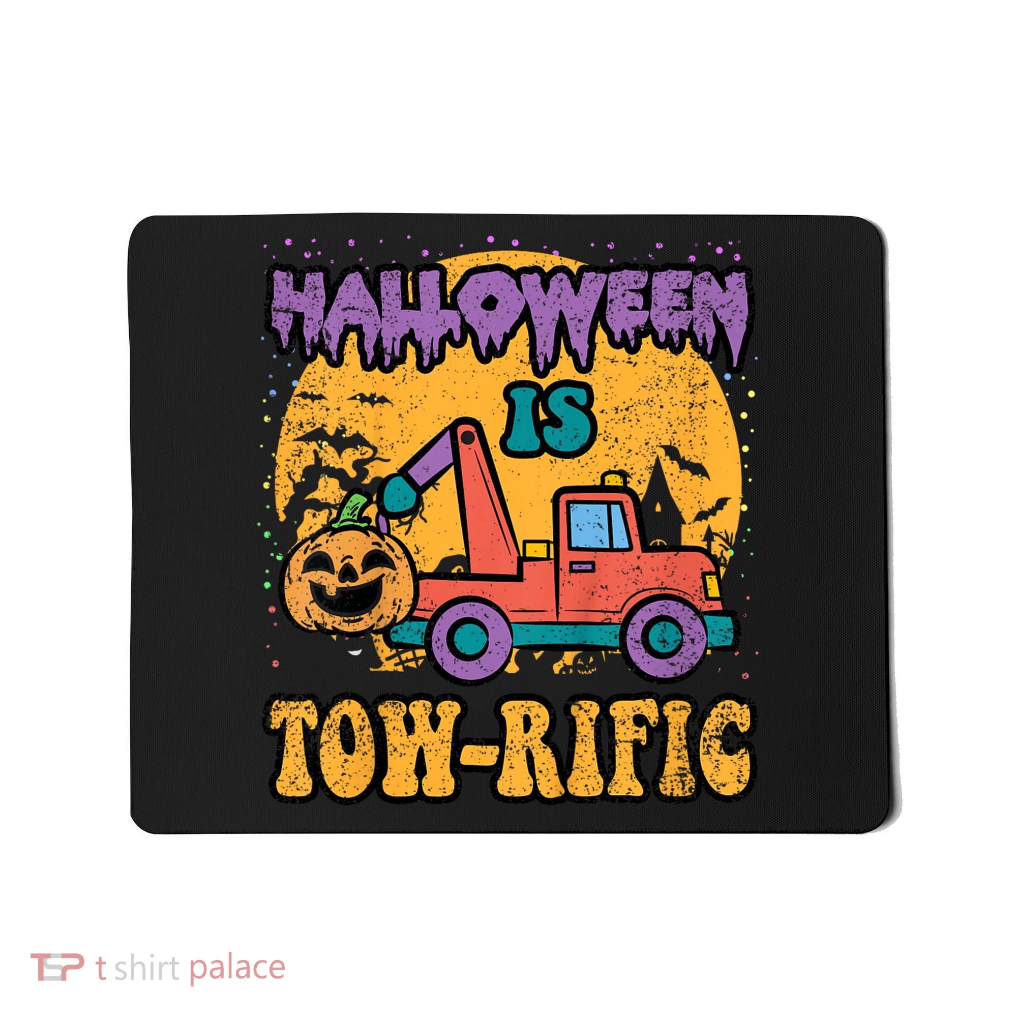 Tow Truck Pumpkin Halloween Costume Towing Mousepad