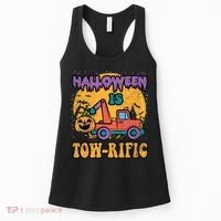 Tow Truck Pumpkin Halloween Costume Towing Women's Tank Top thumb 0