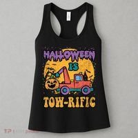 Tow Truck Pumpkin Halloween Costume Towing Women's Tank Top thumb 3