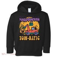 Tow Truck Pumpkin Halloween Costume Towing Toddler Hoodie thumb 0