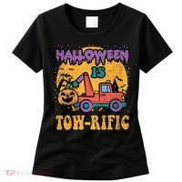 Tow Truck Pumpkin Halloween Costume Towing Women's T-Shirt thumb 0