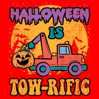 Tow Truck Pumpkin Halloween Costume Towing Santa Hat thumb 1
