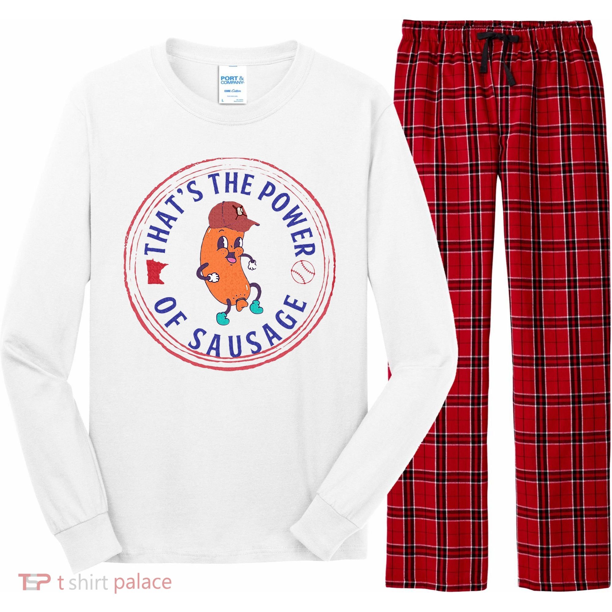 ThatS The Power Of Sausage Summer Sausage Long Sleeve Pajama Set