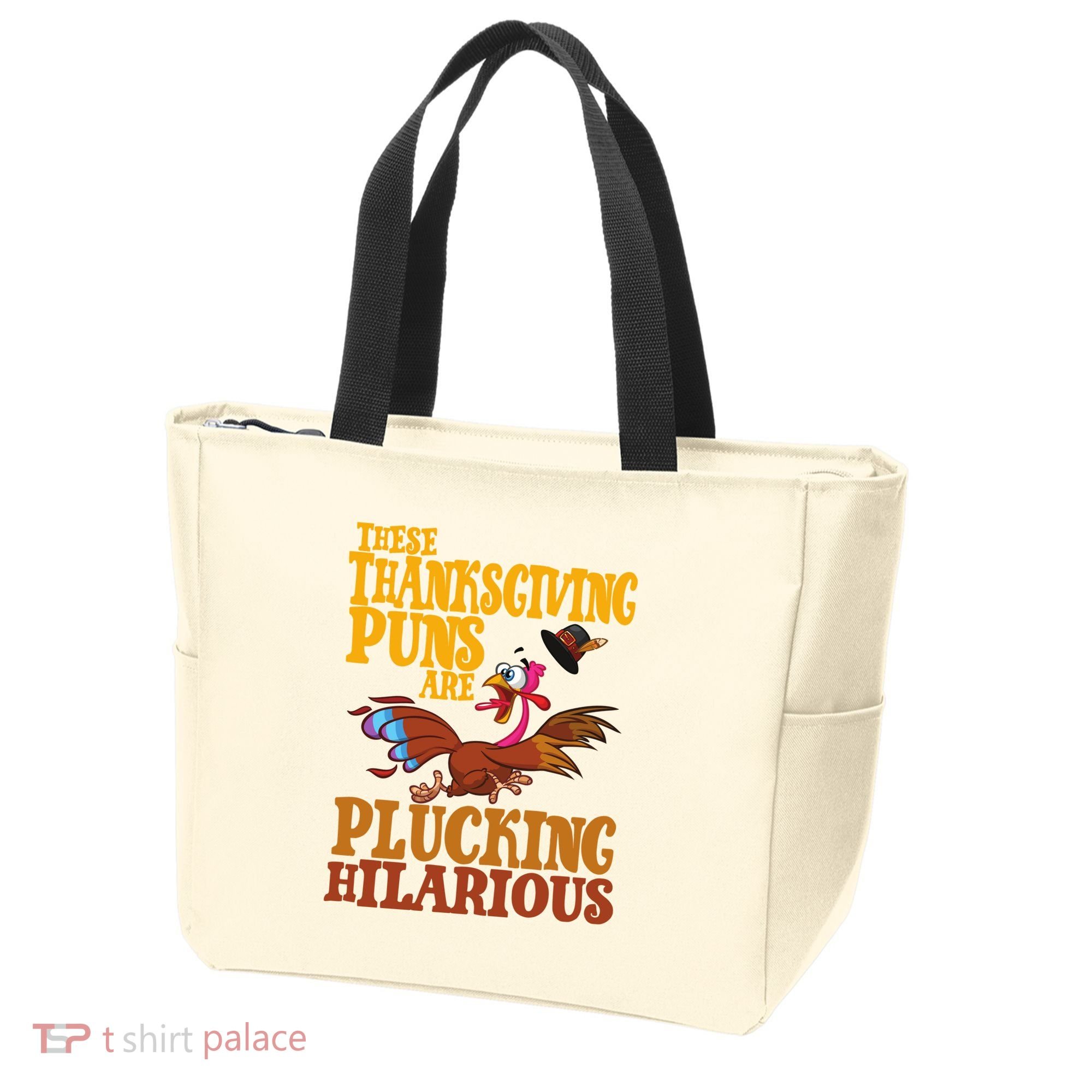 These Thanksgiving Puns Are Plucking Hilarious Tote Bag