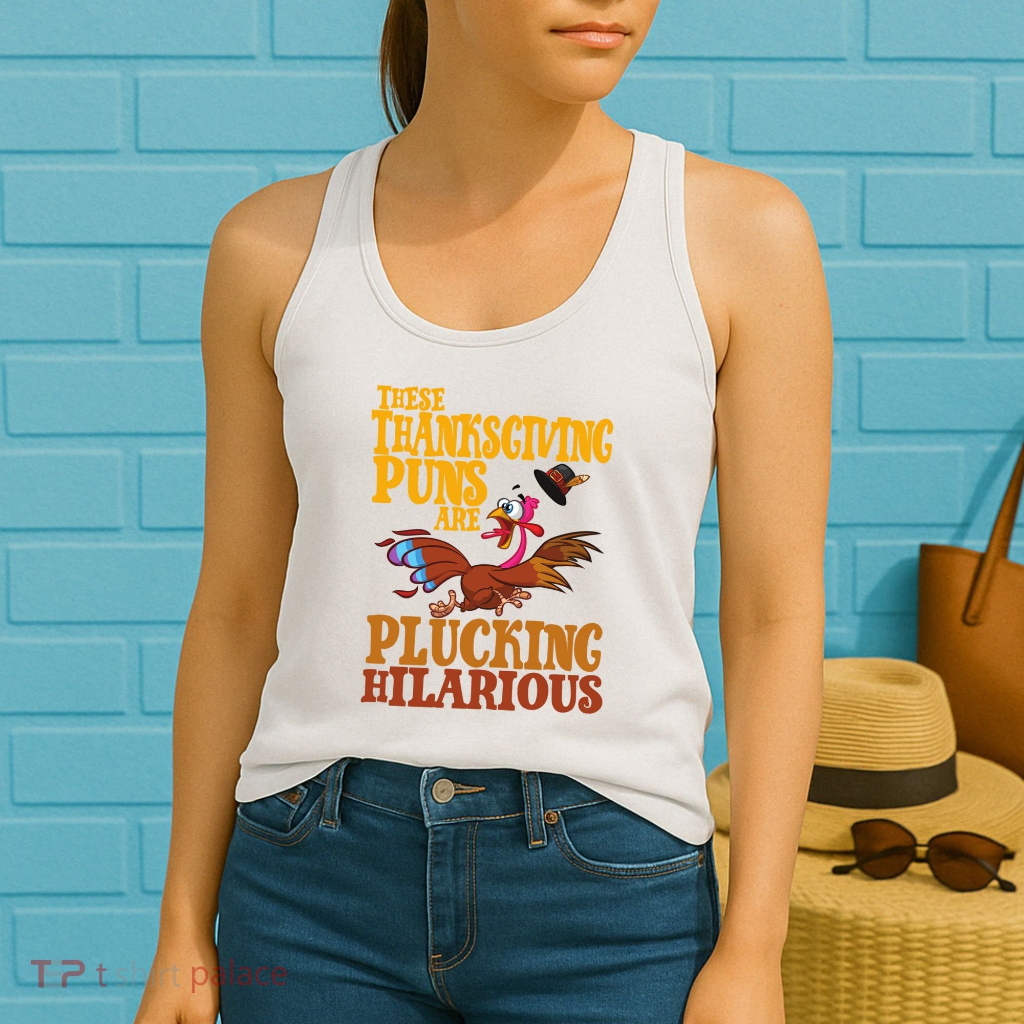 These Thanksgiving Puns Are Plucking Hilarious Women's Tank Top