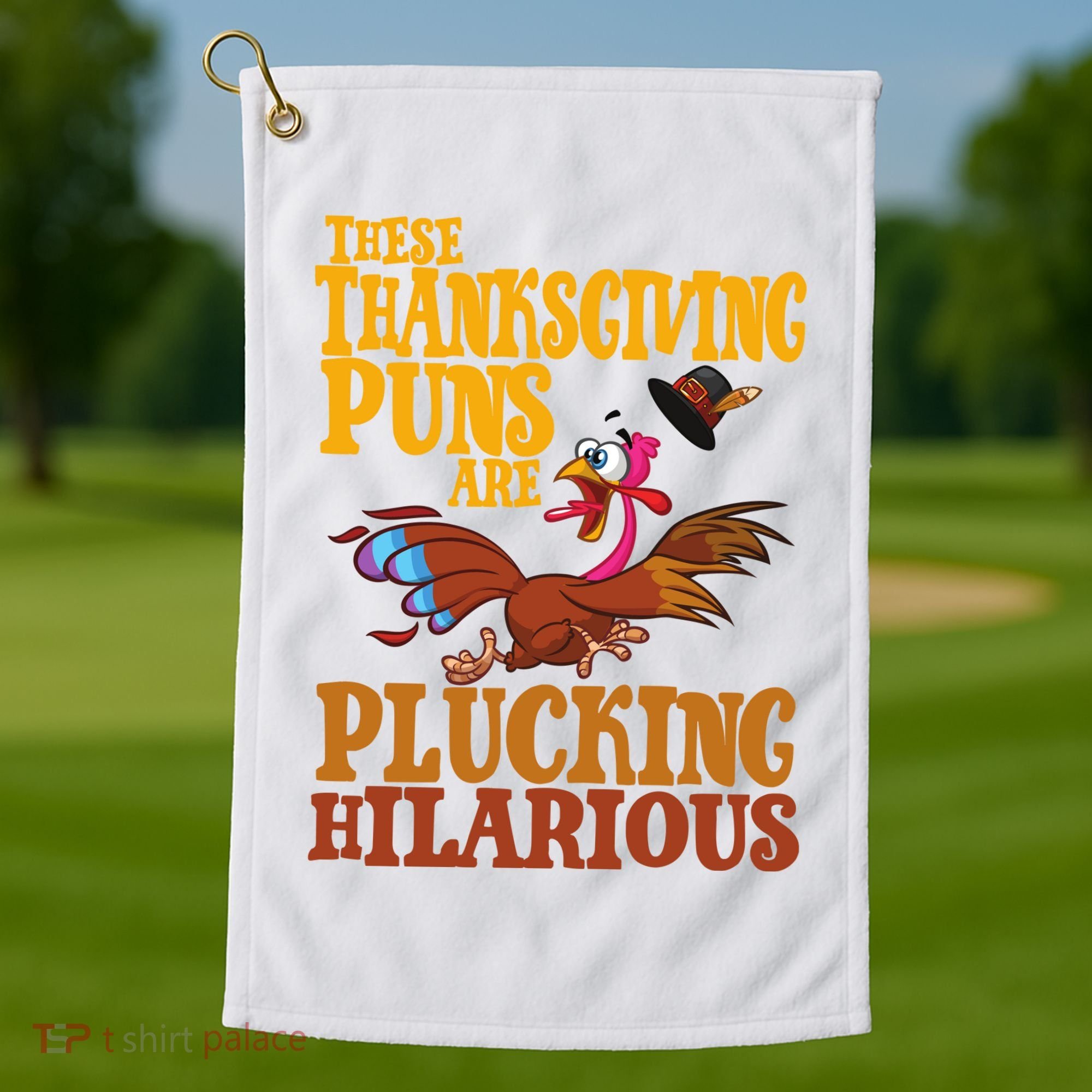 These Thanksgiving Puns Are Plucking Hilarious Golf Towel