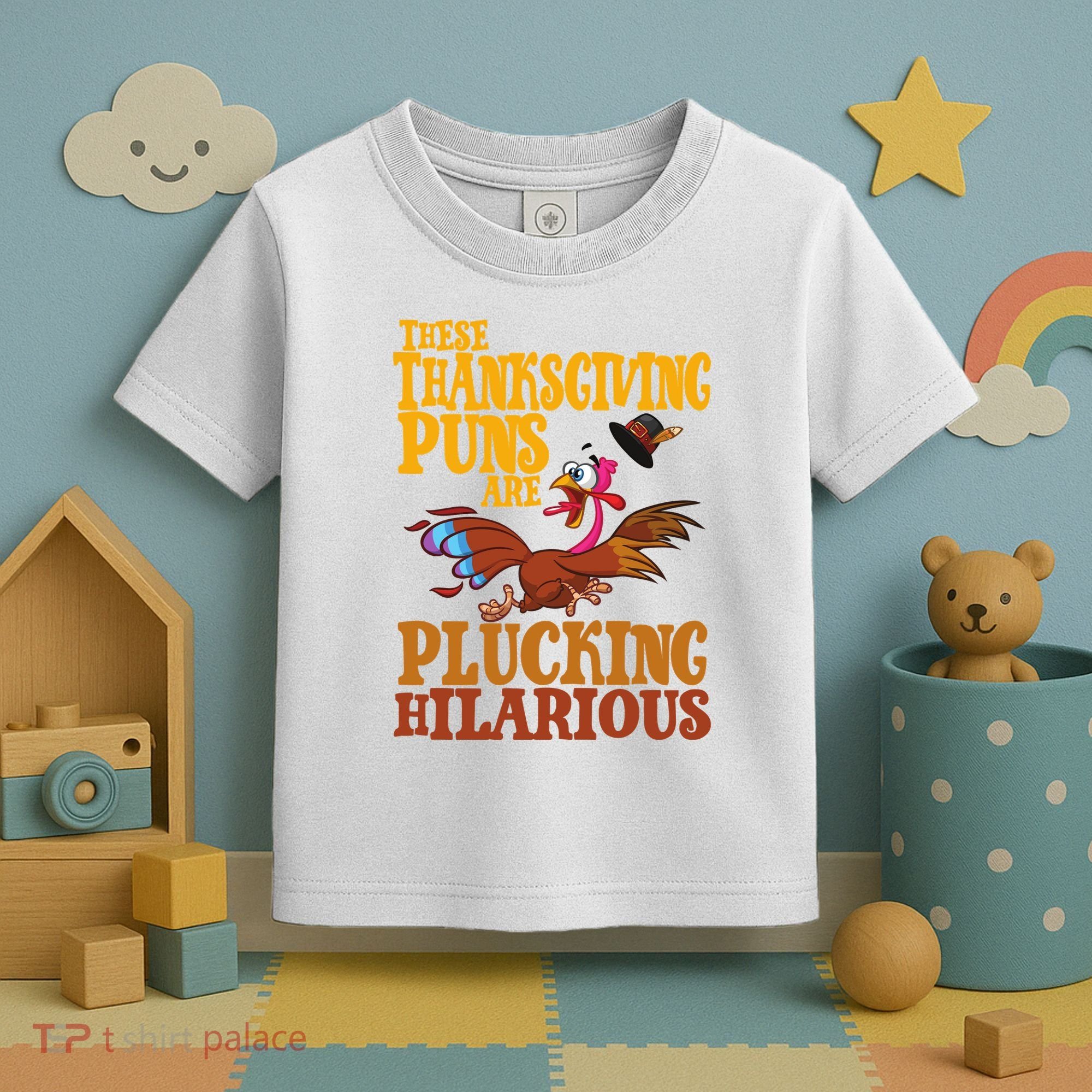 These Thanksgiving Puns Are Plucking Hilarious Toddler T-Shirt