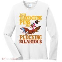 These Thanksgiving Puns Are Plucking Hilarious Women's Long Sleeve Shirt thumb 0