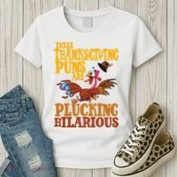 These Thanksgiving Puns Are Plucking Hilarious Women's T-Shirt thumb 3