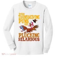 These Thanksgiving Puns Are Plucking Hilarious Kids Long Sleeve Shirt thumb 0