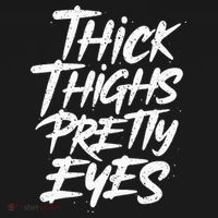 Thick Thighs Pretty Eyes Big Gym Fitness Women's Hoodie thumb 2