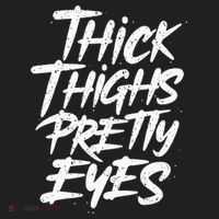 Thick Thighs Pretty Eyes Big Gym Fitness Hat thumb 2
