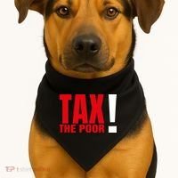 Tax The Poor USA-Made Doggie Bandana thumb 1