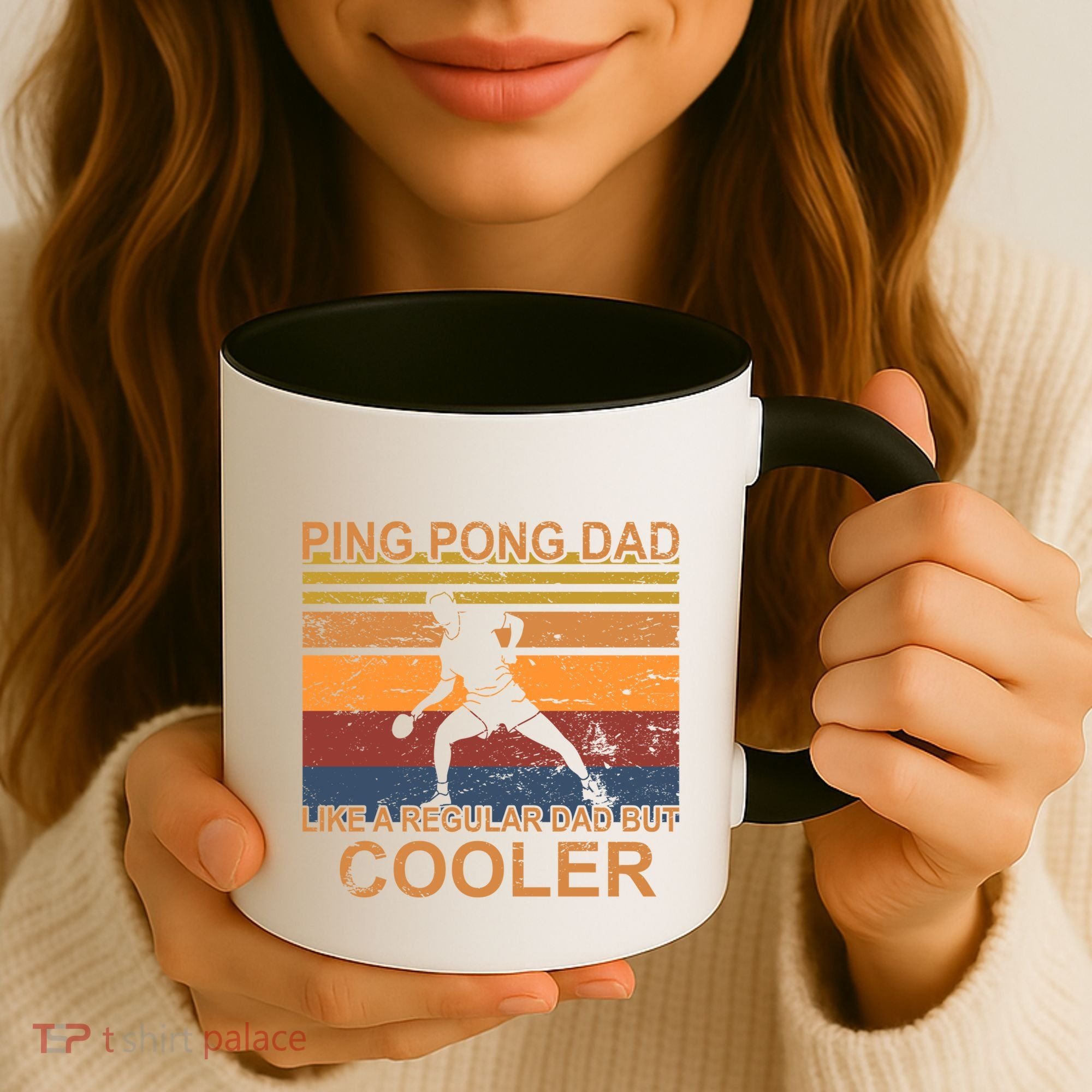 Table Tennis Player Ping Pong Father Table Tennis Dad Gift Coffee Mug