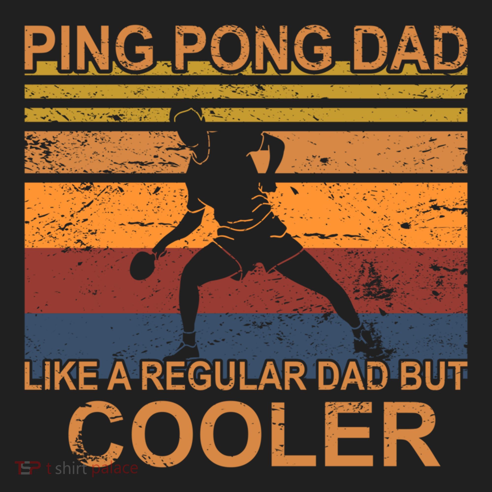 Table Tennis Player Ping Pong Father Table Tennis Dad Gift Golf Towel