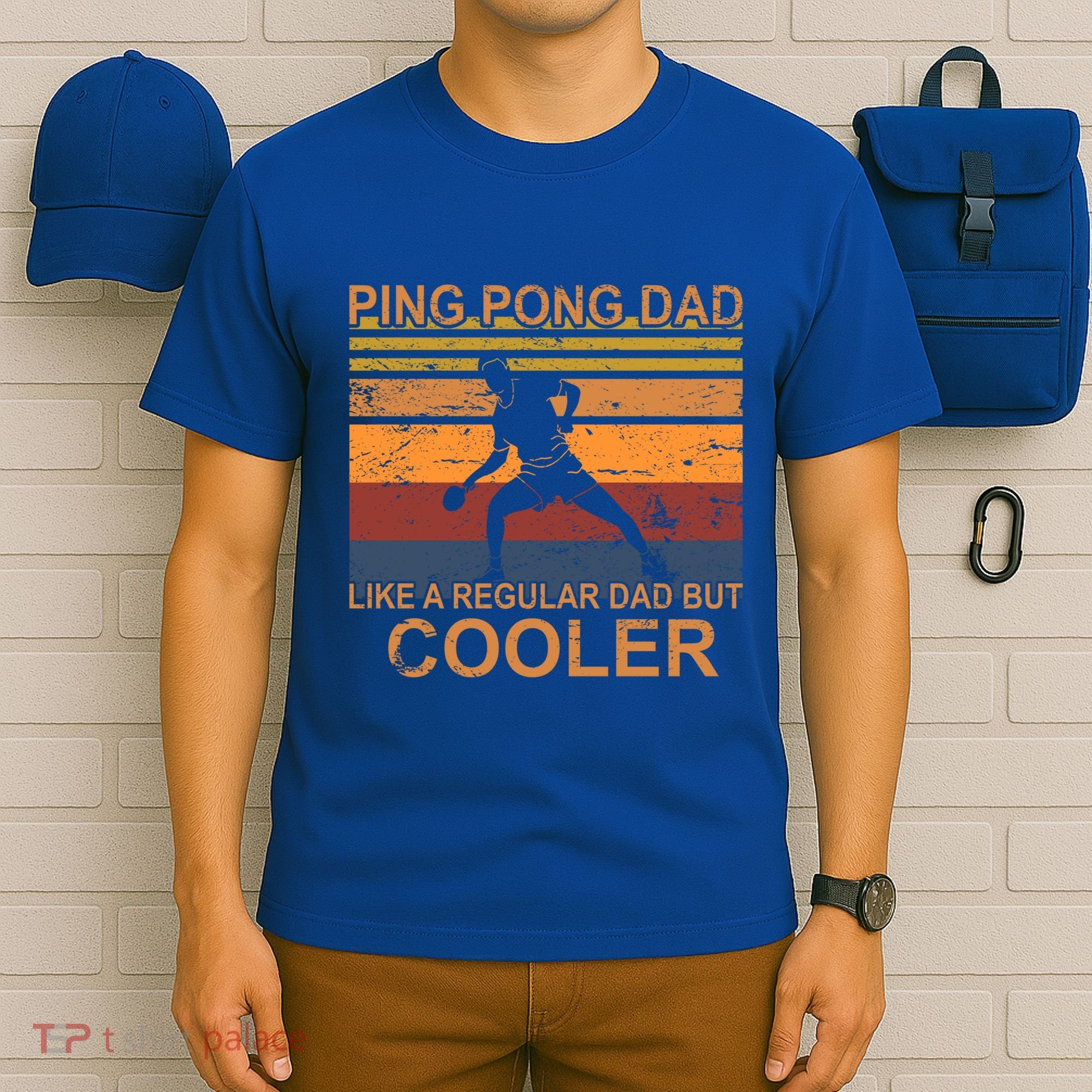 Table Tennis Player Ping Pong Father Table Tennis Dad Gift T-Shirt