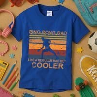 Table Tennis Player Ping Pong Father Table Tennis Dad Gift Kids T-Shirt thumb 3