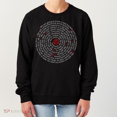 The Twelve Promises Aa 12 Step Recovery Spiral Women's Sweatshirt