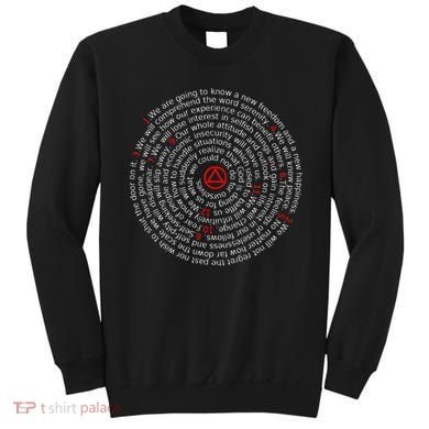 The Twelve Promises Aa 12 Step Recovery Spiral Sweatshirt