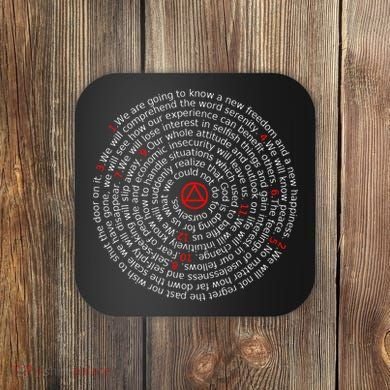 The Twelve Promises Aa 12 Step Recovery Spiral Coaster