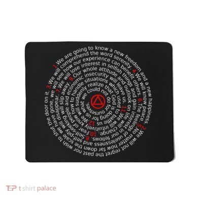 The Twelve Promises Aa 12 Step Recovery Spiral Mousepad
