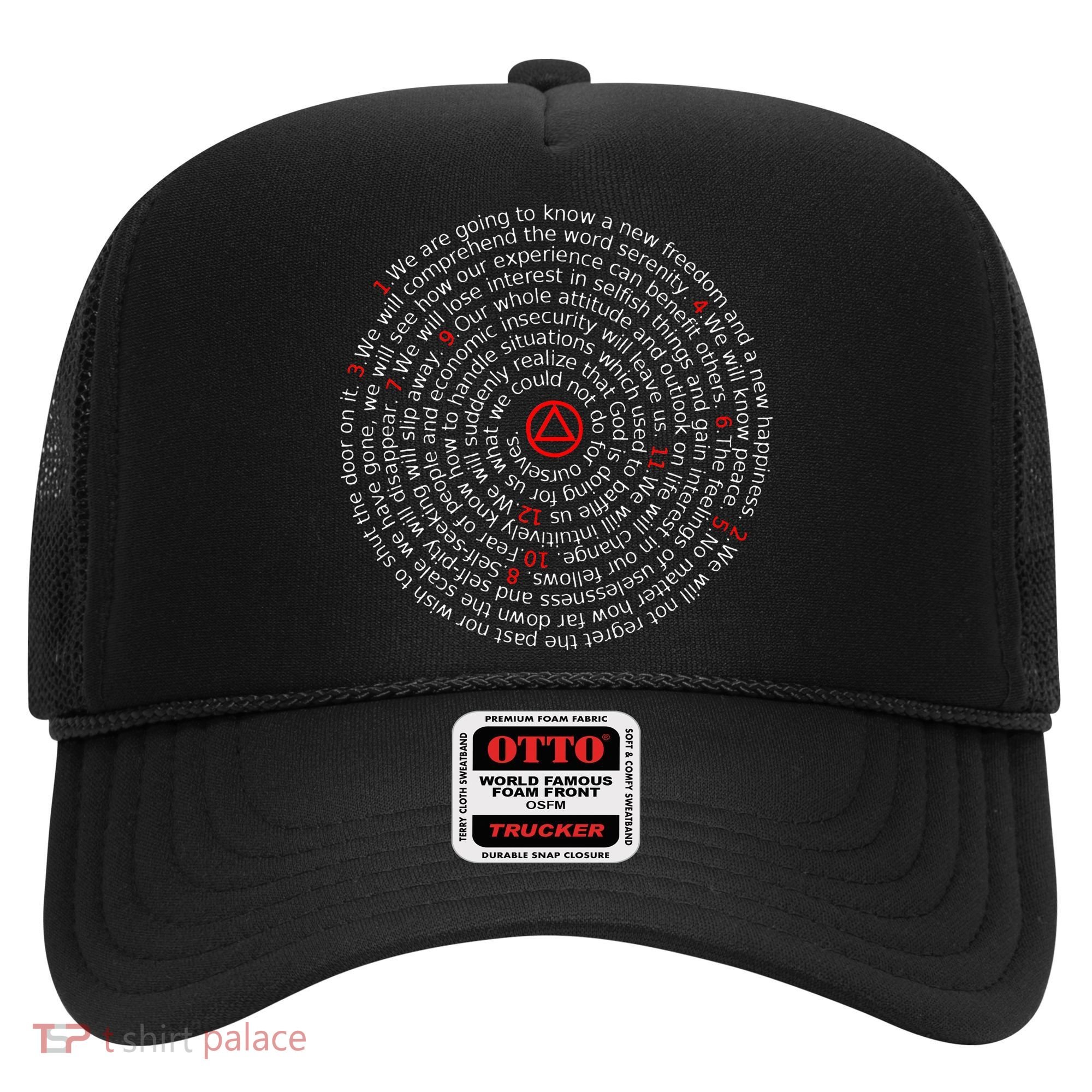 The Twelve Promises Aa 12 Step Recovery Spiral Hat