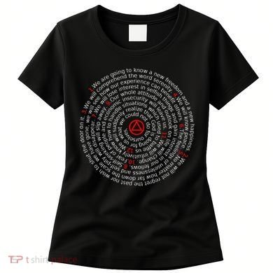 The Twelve Promises Aa 12 Step Recovery Spiral Women's T-Shirt
