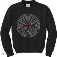 The Twelve Promises Aa 12 Step Recovery Spiral Kids Sweatshirt thumb 0