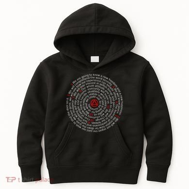 The Twelve Promises Aa 12 Step Recovery Spiral Kids Hoodie