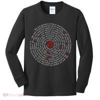 The Twelve Promises Aa 12 Step Recovery Spiral Kids Long Sleeve Shirt thumb 0