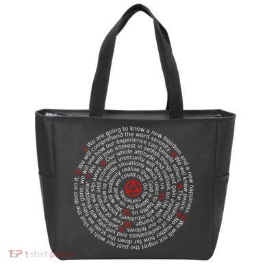 The Twelve Promises Aa 12 Step Recovery Spiral Tote Bag