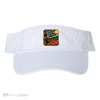 Thanksgiving Turkey Pumpkin Harvest Starry Night Art Visor thumb 0