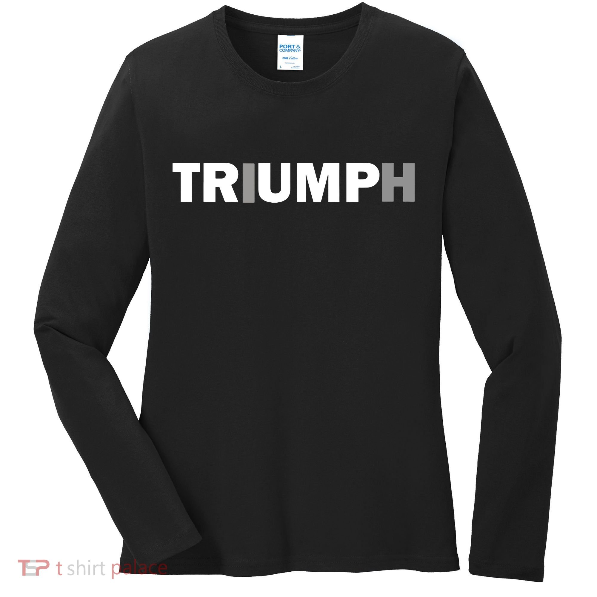 Trump Triumph Patriotic Women's Long Sleeve Shirt