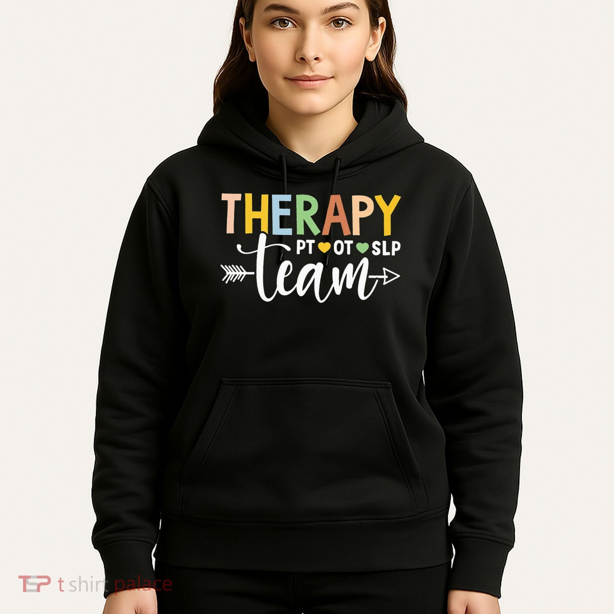 Therapy Team PT OT SLP Rehab Squad Therapist Motor Team Hoodie
