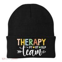 Therapy Team PT OT SLP Rehab Squad Therapist Motor Team Beanie thumb 0