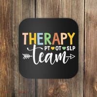Therapy Team PT OT SLP Rehab Squad Therapist Motor Team Coaster thumb 0