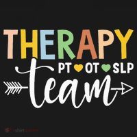 Therapy Team PT OT SLP Rehab Squad Therapist Motor Team Coaster thumb 2
