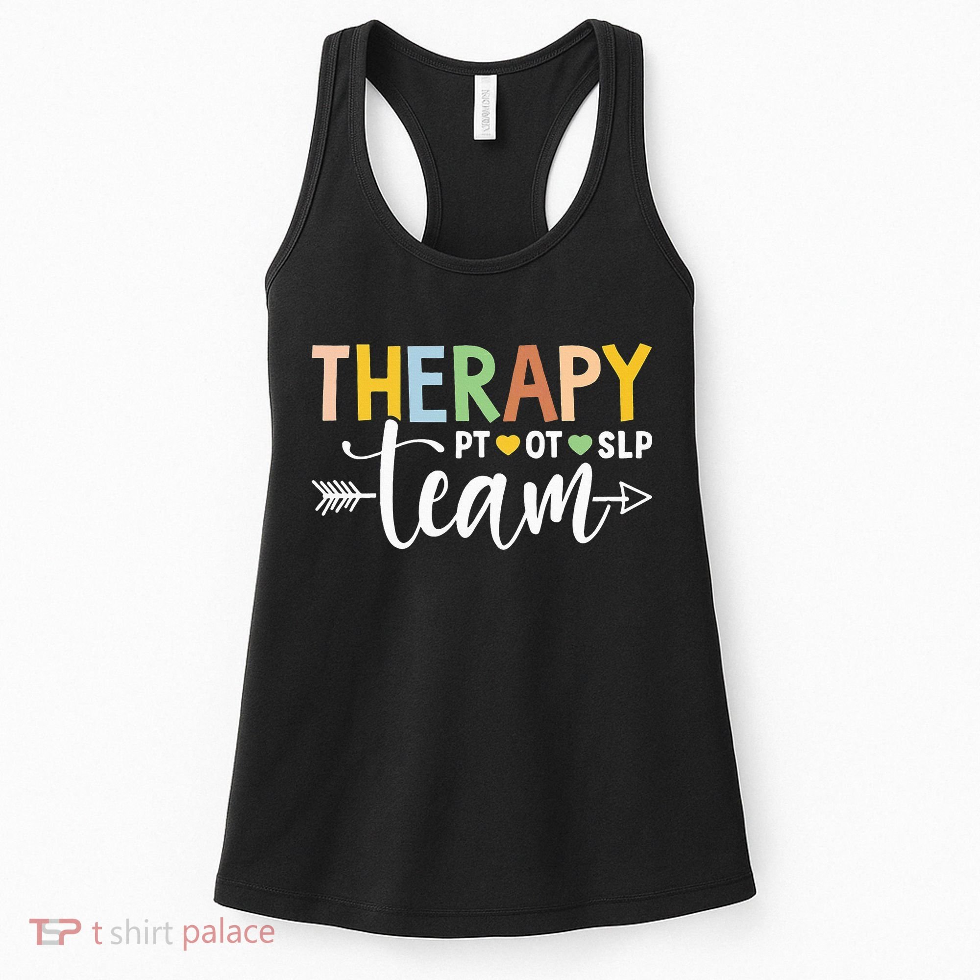 Therapy Team PT OT SLP Rehab Squad Therapist Motor Team Women's Tank Top