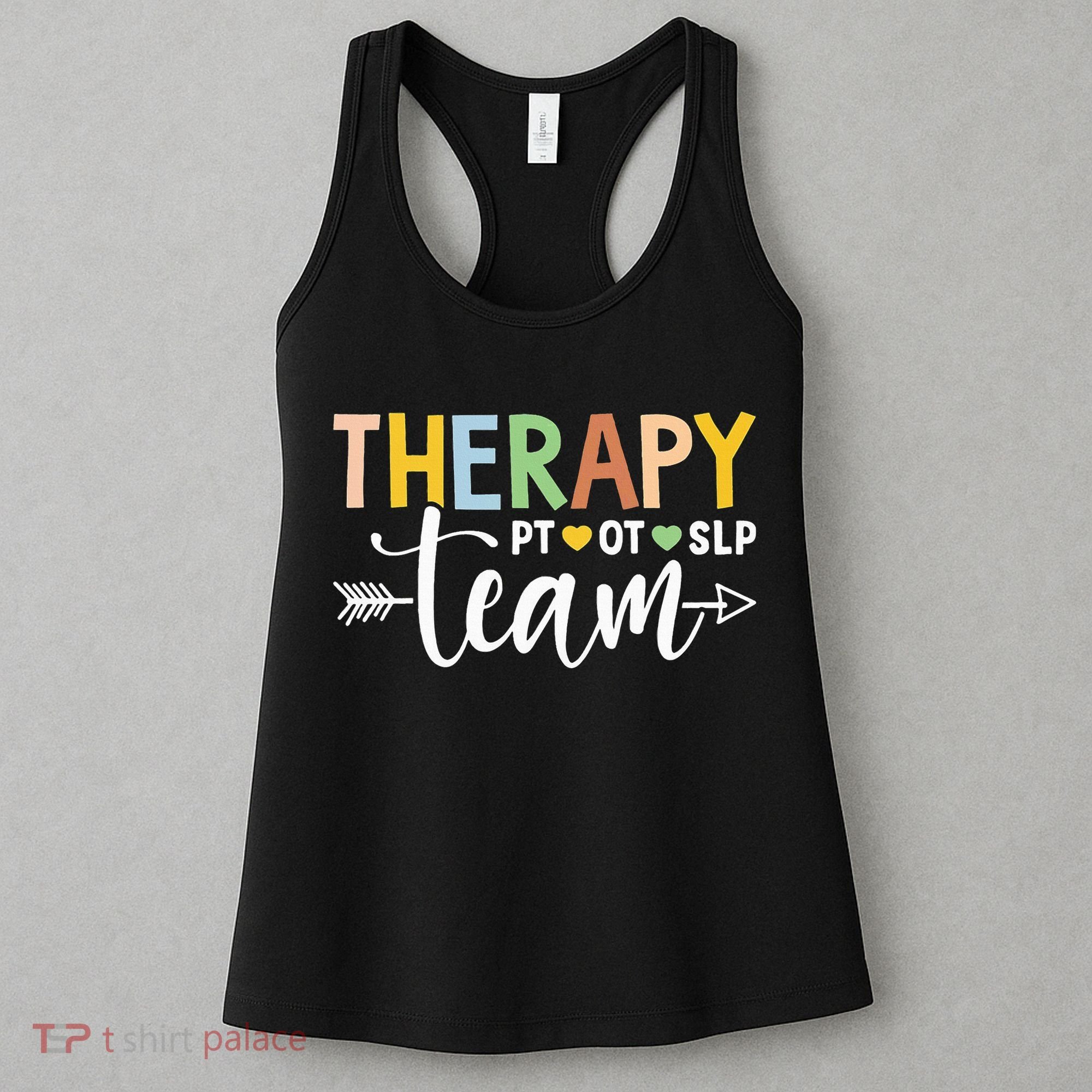 Therapy Team PT OT SLP Rehab Squad Therapist Motor Team Women's Tank Top