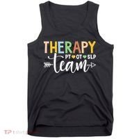 Therapy Team PT OT SLP Rehab Squad Therapist Motor Team Tank Top thumb 0