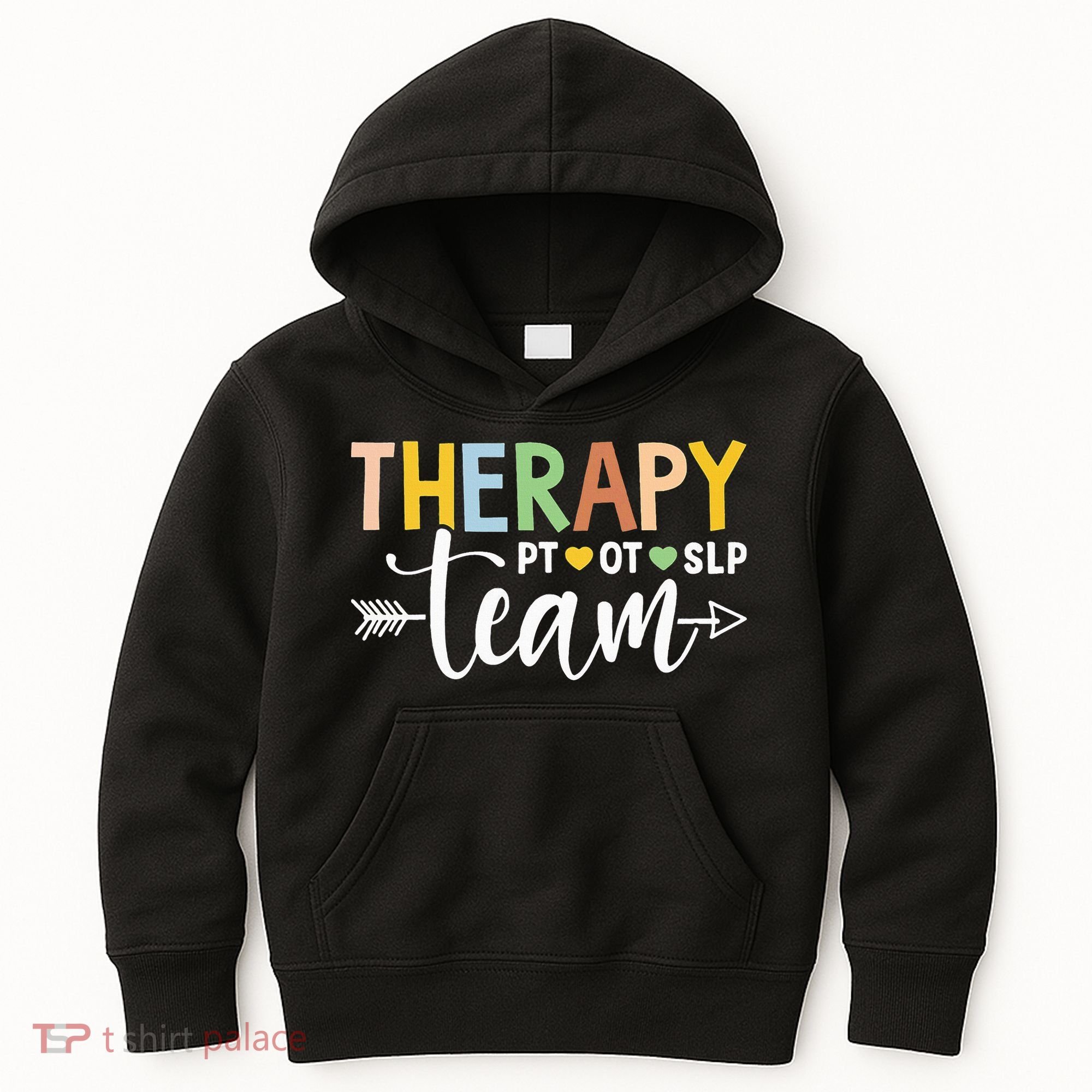 Therapy Team PT OT SLP Rehab Squad Therapist Motor Team Kids Hoodie