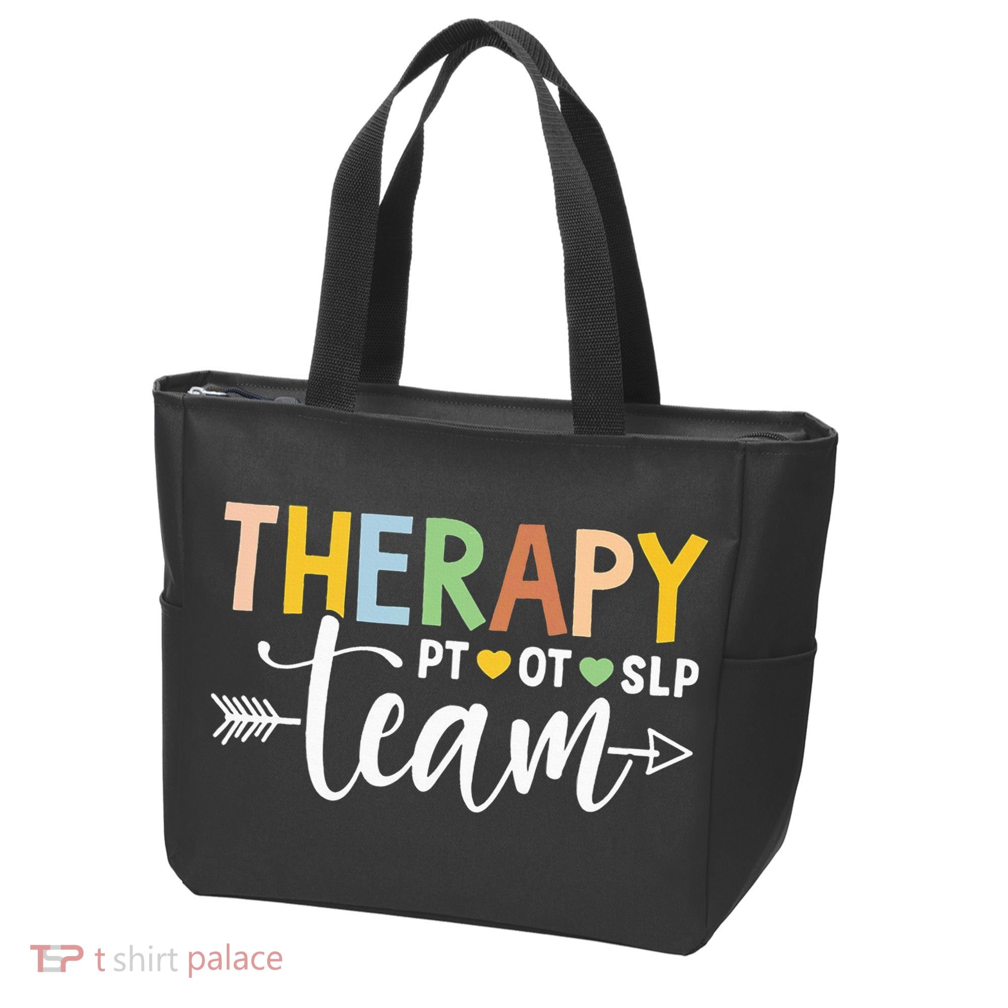 Therapy Team PT OT SLP Rehab Squad Therapist Motor Team Tote Bag