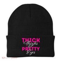 Thick Thighs & Pretty Eyes Workout Fitness Beanie thumb 0
