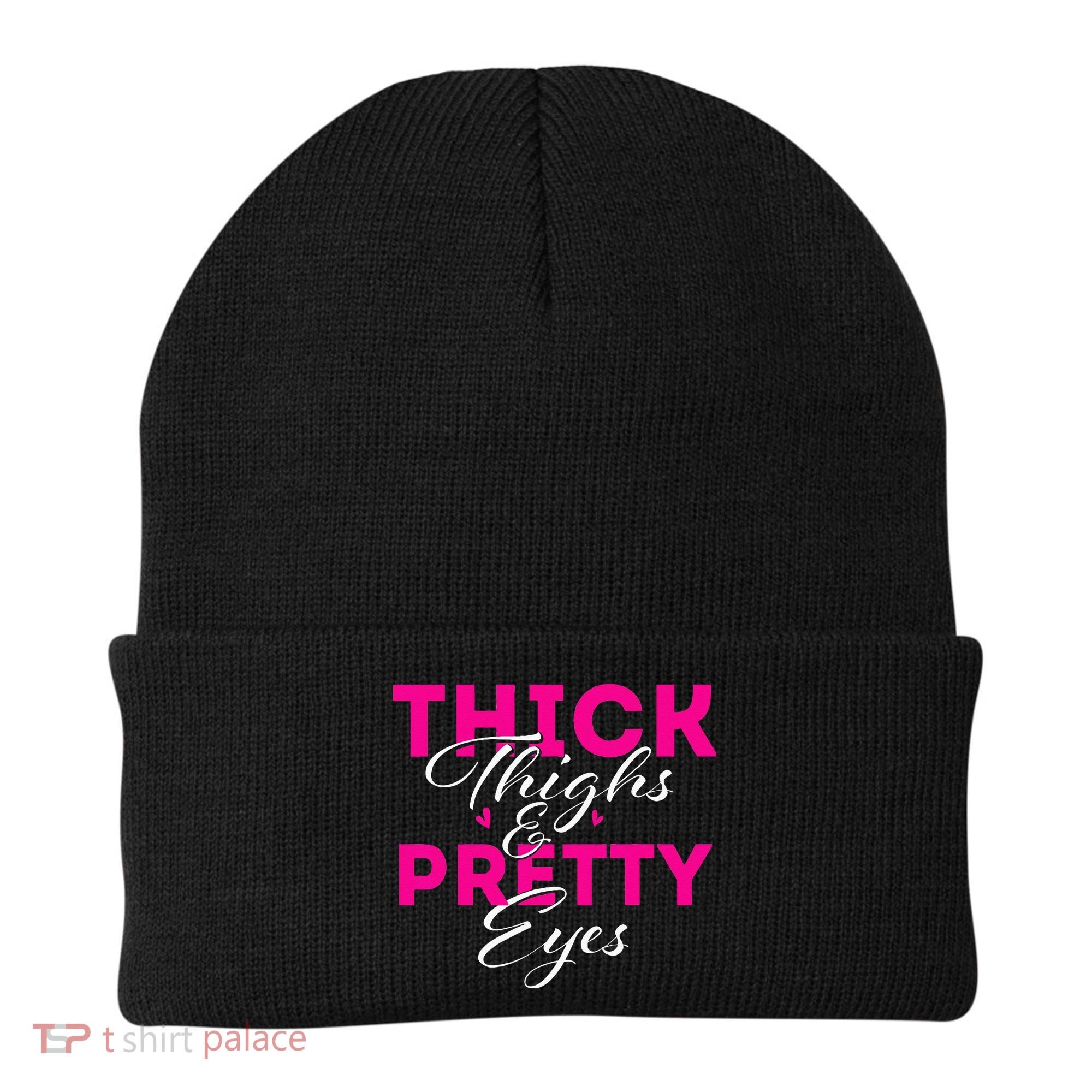 Thick Thighs & Pretty Eyes Workout Fitness Beanie