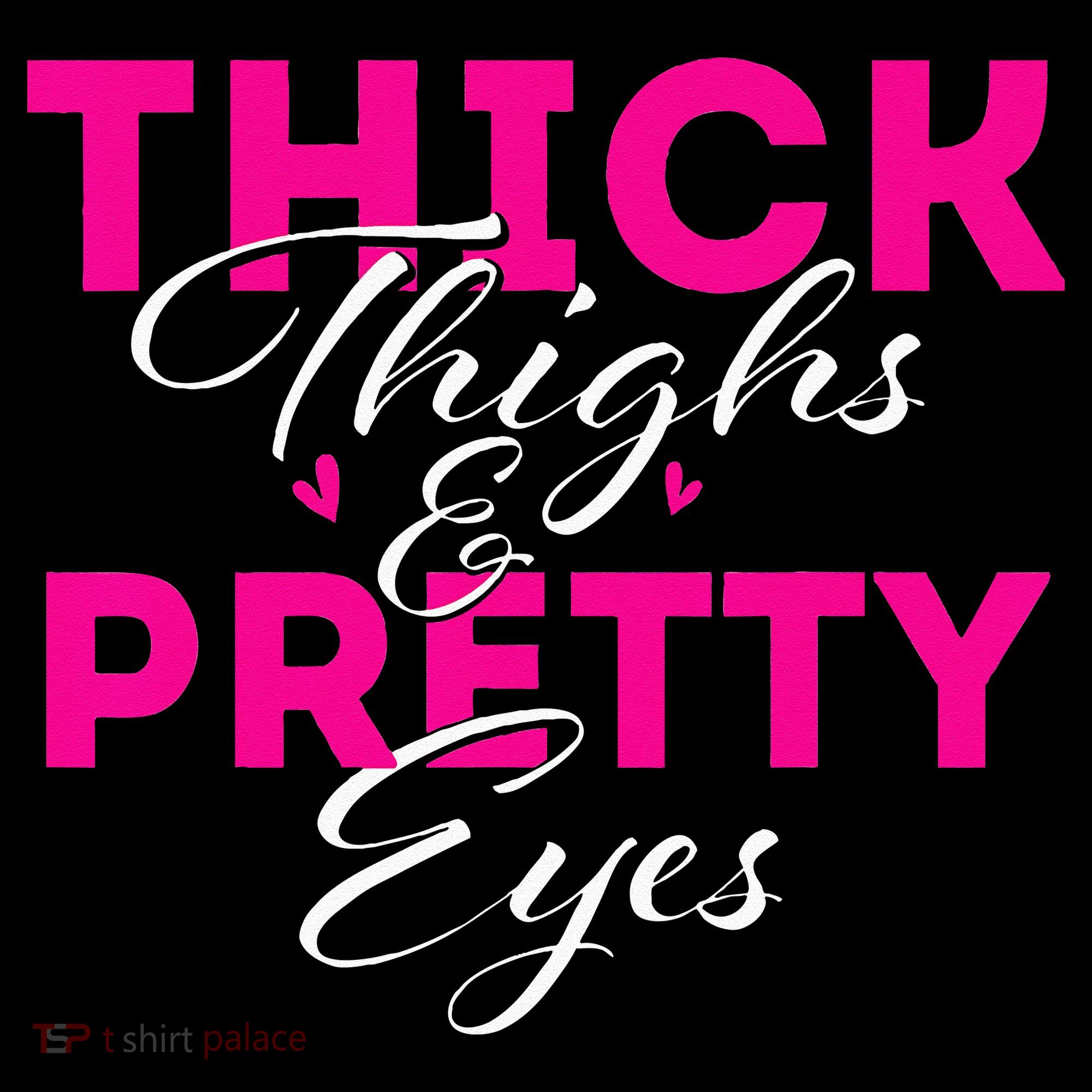 Thick Thighs & Pretty Eyes Workout Fitness Women's Hoodie