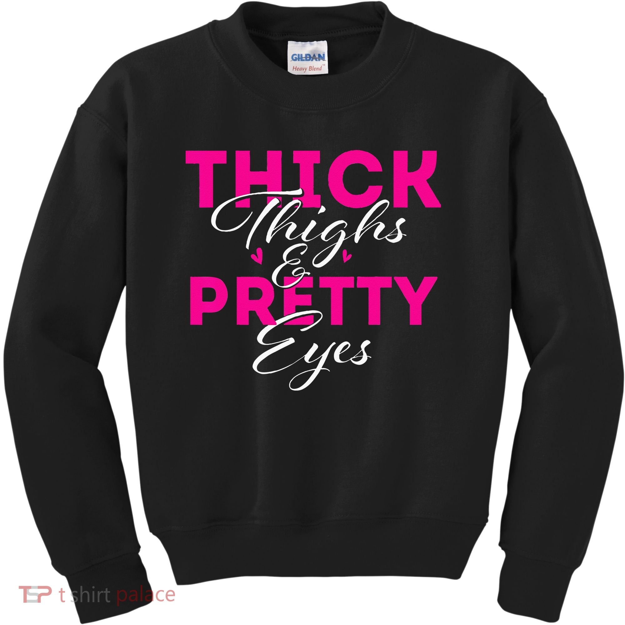 Thick Thighs & Pretty Eyes Workout Fitness Kids Sweatshirt