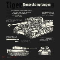 Tiger Tank Panzer World War 2 Blueprint Women's Sweatshirt thumb 2