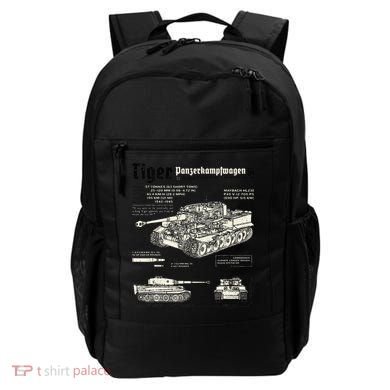 Tiger Tank Panzer World War 2 Blueprint Backpack